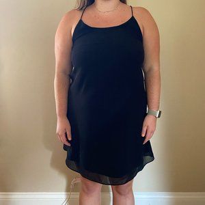 Black sheath razorback dress